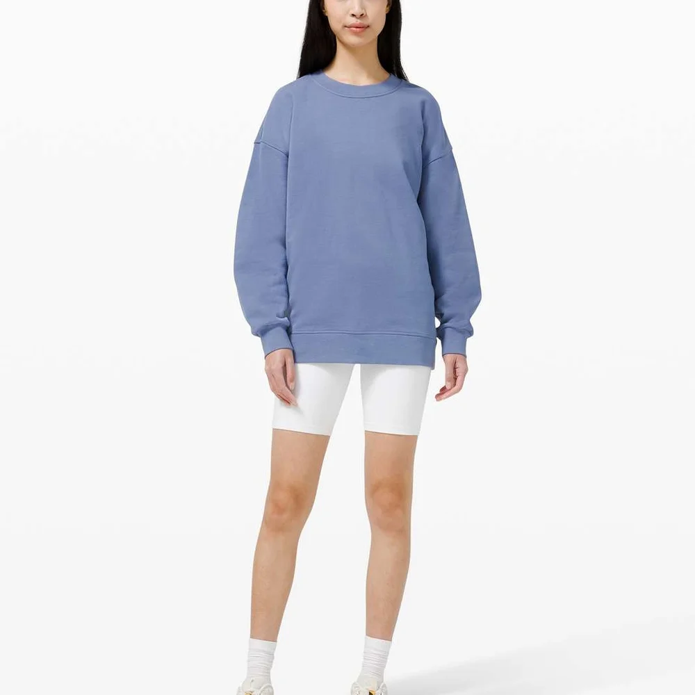 Lululemon Perfectly Oversized Crew Water Drop Size 4 - Picture 5 of 9